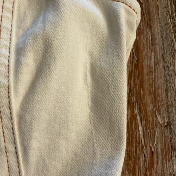 Zara Cream Stretch Denim Fit and Flare Mini Dress, Size XS - Picture 14 of 14